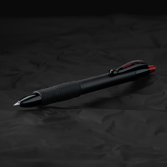 PILOT G2 Edge Red Premium Gel Roller Pens, 0.7 mm Fine Point Pens, Sensory Writing Experience, 12ct Box - Ideal for School, Journaling & Office Writing