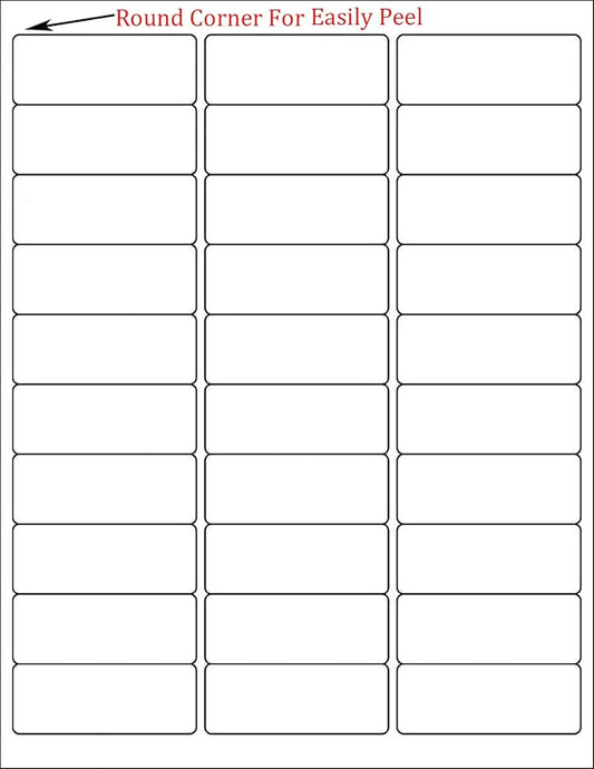 SJPACK 30-up Labels 1000 Sheets 2.625 x 1 FBA Address Labels White Mailing Labels for Laser and Inkjet Printers, 30000 Stickers