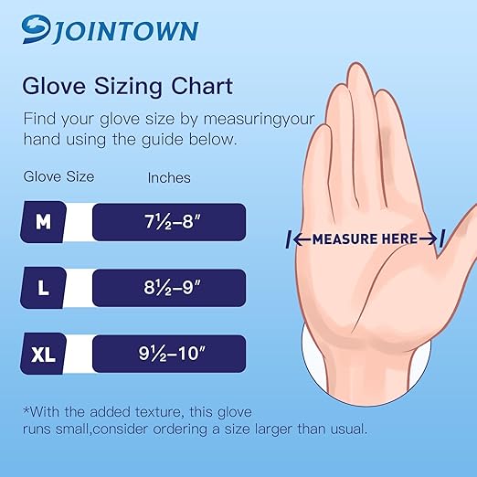 Jointown Basic Heavy Duty Nitrile Gloves, Mechanic Gloves 8 Mil Nitrile Disposable, with Raised Diamond Texture, Case of 100, Orange, XLarge