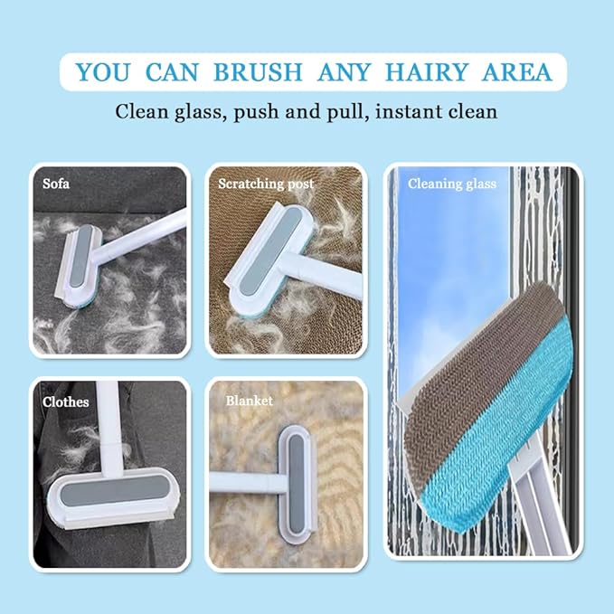 Pet Hair Remover and Reusable Cat and Dog Hair Remover for Furniture, Couch, Carpet, Clothes, Car Seats or Bedding, Reusable Lint Brush, Perfect Dog and Cat Fur Remover Tool