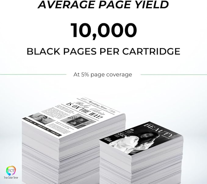 TCT 42A Toner Cartridge - Premium Compatible Replacement for HP 42A Q5942A Black Works with HP Laserjet 4240 4240N 4250 4250DTN 4250N 4250TN 4350 4350DTN 4350N Printers (10,000 Pages)