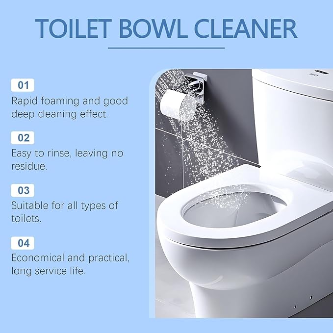 YAGUAN Splash Toilet Cleaner, New Foaming Bowl Toilet Cleaner, Bowl Powder Bathroom Sink and Drain Powder (2 Box 12 Bags)