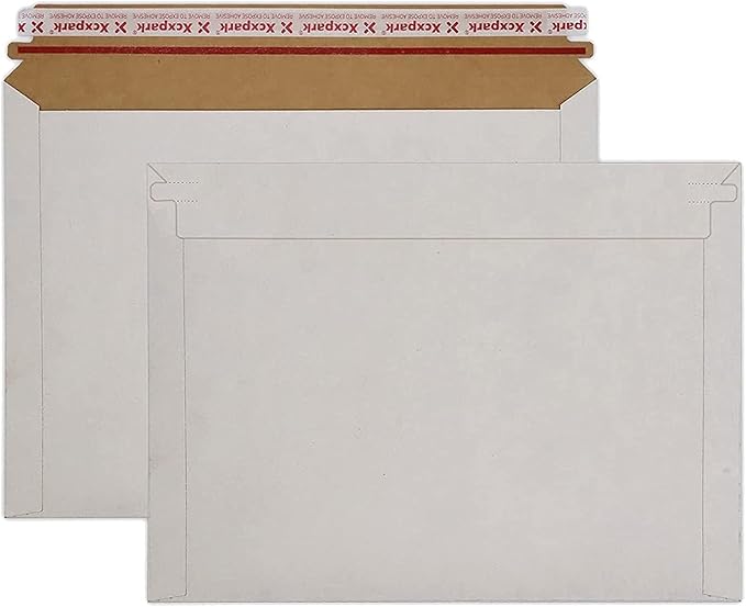 36 Pack white Rigid Mailers 10 x 13.5 inches, Self Seal Photo Document Mailers Premium Cardboard Keep Flat Envelopes for Photos, Pictures, Papers, Files, CD