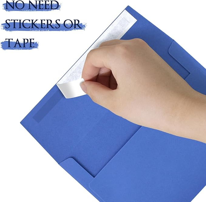 50 Pack A2 Envelopes for Invitations,4.37x5.75 inches,A2 Envelopes Blue Self Seal,Printable,for Wedding,Invitation,Baby Shower,4x5 Cards