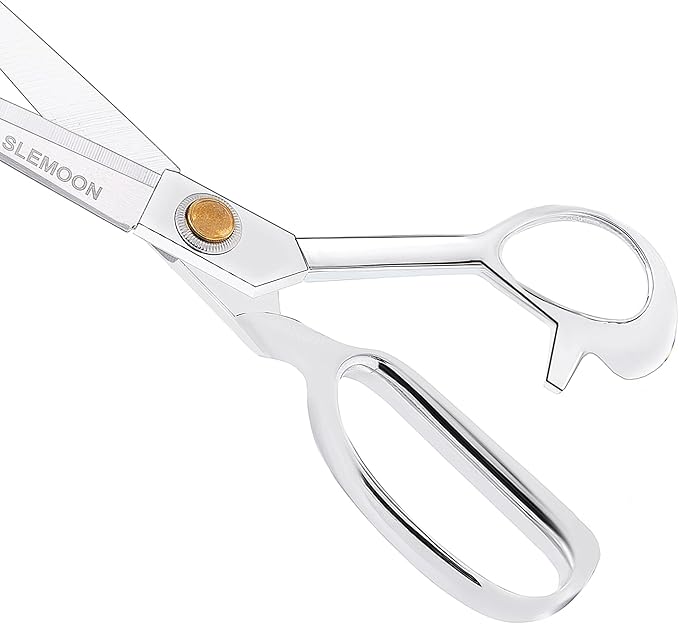 10" Sewing Scissors,Heavy Duty Tailor Scissors Shears for Fabric,Leather,Raw Materials,Dressingmaking,Altering-Professional Upholstery Shears for Dressmakers Students Office Crafting