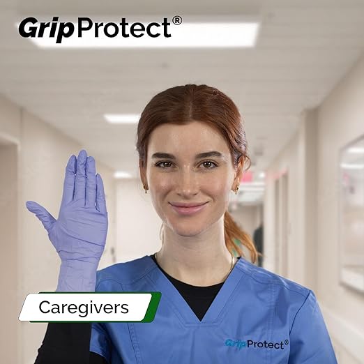 GripProtect Precise Nitrile Exam Gloves | 4 Mil | Chemo-Rated | (Large, 100)