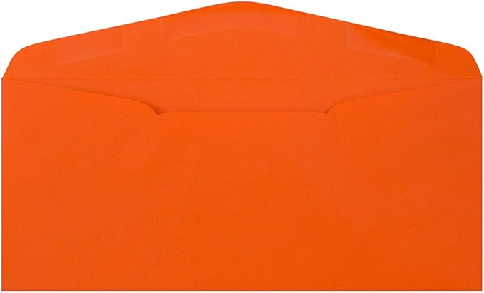 JAM PAPER #9 Business Colored Envelopes - 3 7/8 x 8 7/8 - Orange Recycled - Bulk 1000/Carton