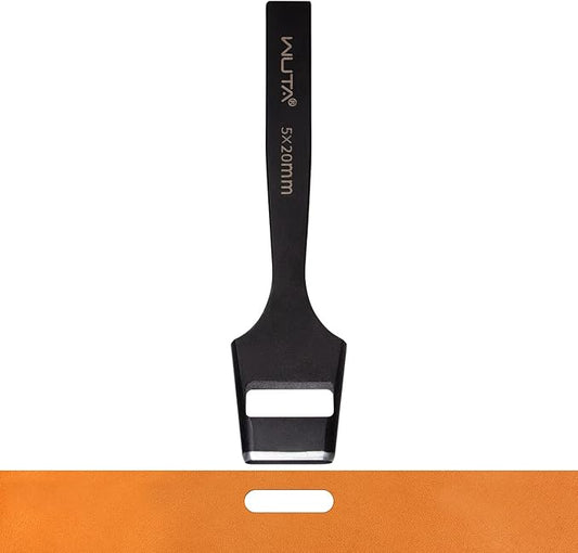 WUTA Oblong Punch Leather Belt Hole Puncher Oval Hole Cutter Strap Watch Band Flat Punch Tools Leather Hollow Puncher for Strap Watch Band (5 * 20mm)