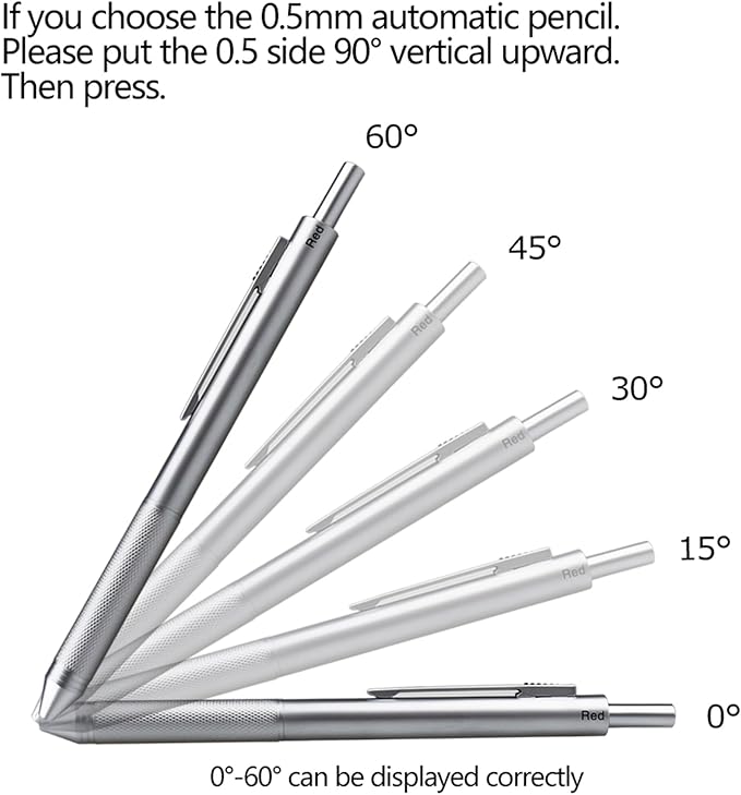 DUNBONG 4 in 1 Multicolor pen, Metal Cased Multifunction Pen, 0.5mm Mechanical Pencil, Red Ball Pen, Blue BallPen and Black Ball Pen (Silver)