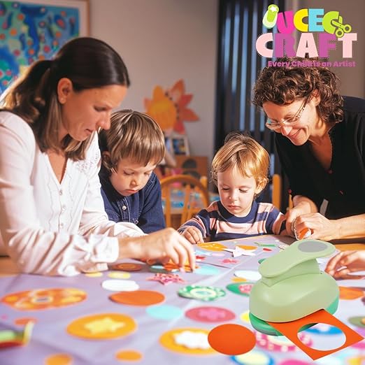 UCEC 2 Inch Circle Punch, Paper Punch, 2 Inch Hole Punch, Circle Hole Punch Cutters for Paper Crafts DIY Handmade Crafting Scrapbook Tools Cards Arts Fun Projects