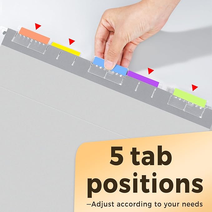 SUNEE Hanging File Folders Legal Size, Gray File Folders 25 Pack 1/5-Cut Tabs, Stay Organized for Your Home and Office Bulk File and Documents