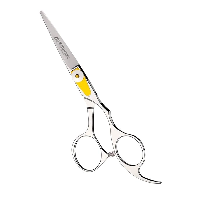 Equinox Professional Razor Edge Series Barber Hair Cutting Scissors - Japanese Stainless Steel Salon Scissors - 6.5” Overall Length - Fine Adjustment Tension Screw - Premium Shears for Hair Cutting