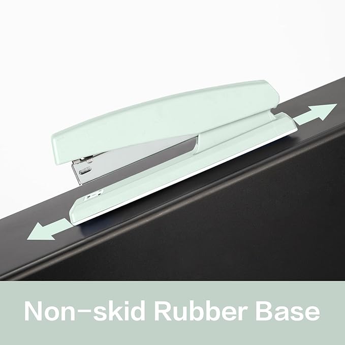 Deli Stapler, Desktop Stapler, Office Staplers, 25 Sheet Capacity, Includes 1000 Staples and Staple Remover, Green