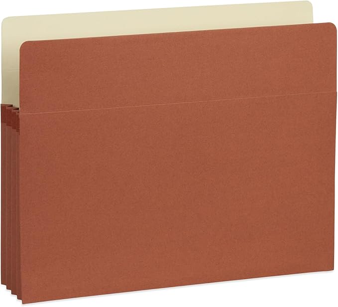 Blue Summit 10 Expanding File Pockets, Accordion File Folders Letter Size, 3.5” Expandable Pockets, Assorted Colors