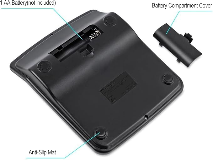 Helect Calculator, Standard Function Calculator (Black)