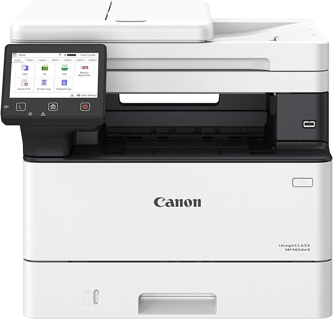 Canon imageCLASS MF465dw II - Wireless Duplex Laser Printer with Print, Copy, Scan, Fax, Expandable Paper Capacity and 3 Year Limited Warranty, 42 PPM