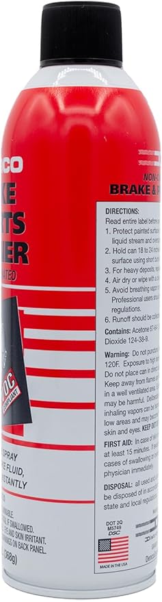 Denco #1930 Brake & Parts Cleaner - 13 OZ Net Wt - 15.3 FL OZ - 12 to 88 Pack (24)