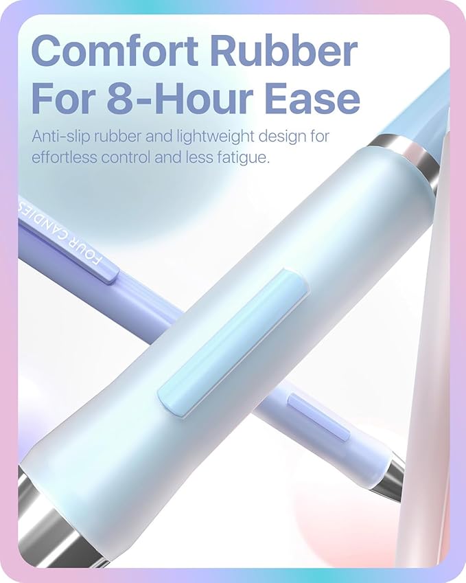 Four Candies Cute Mechanical Pencils 0.7mm, Pencil Set with 360PCS Lead Refills & Pastel Erasers, School Supplies with Case