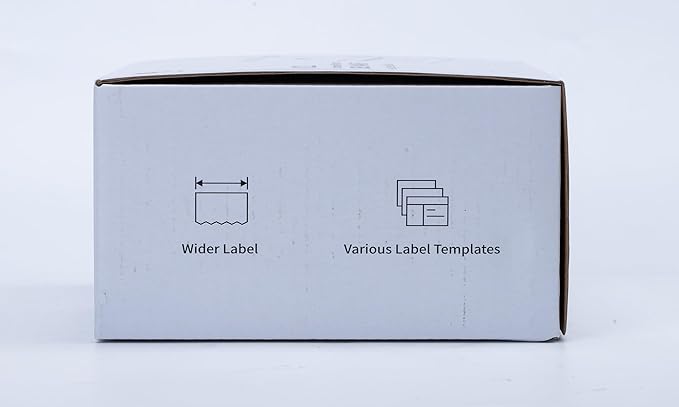 Phomemo Label Makers- Barcode Label Printer M221 3 Inch Label Maker Bluetooth Thermal Printer for Small Business/Home Use, for Barcode, Address, Logo, Stickers, Compatible with Phone & PC, Gray