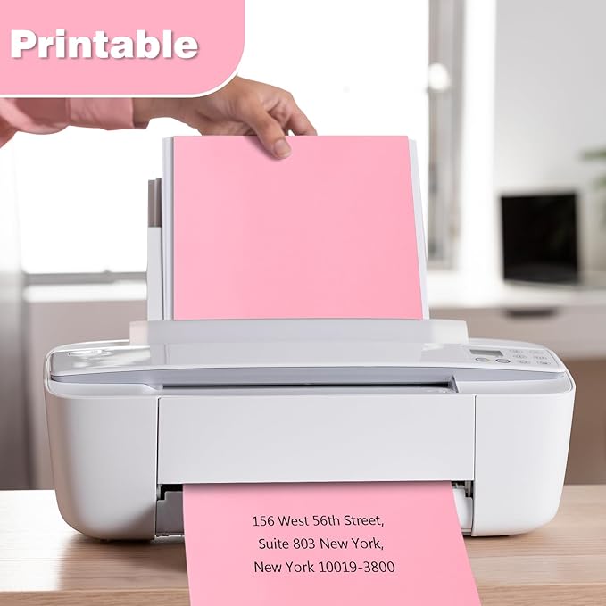 Pink A9 Blank Invitation Envelopes 50 Pack, 5-3/4 x 8-3/4 Inches Self Seal Envelopes - Ideal for Weddings, Business, RSVPs & Greeting Cards (Durable Finish)