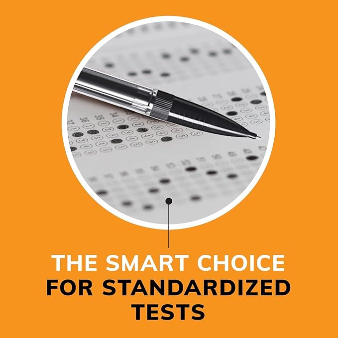 BIC Mechanical Pencils #2 Extra Smooth, Transparent Barrels with Assorted Colored Clips - Bulk Pack of 80 Lead Pencils