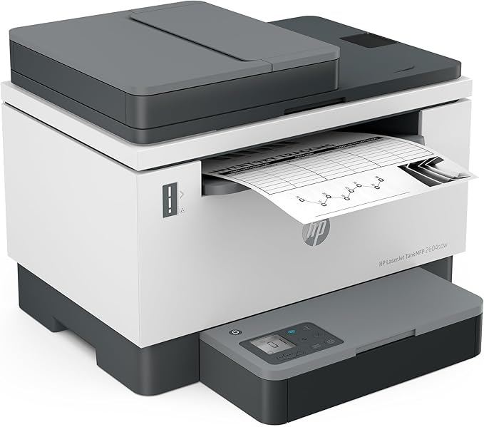HP LaserJet-Tank MFP 2604sdw Wireless Black & White Printer Prefilled With Up to 2 Years of Original HP-Toner (381V1A)