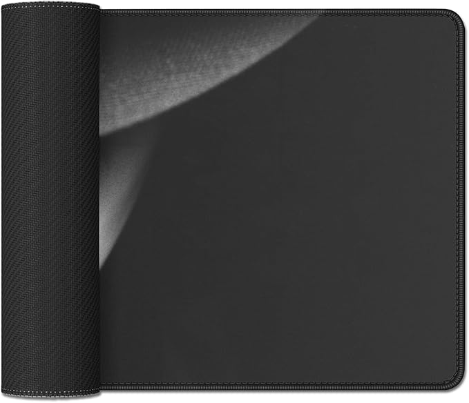 Cool Girl Mouse Pad Black and White Desk Mats on Top of Desks Large Gaming Mouse Pad Big Mousepad with Stitched Edge Non-Slip Rubber Base for Office School Home (27.5X11.8 in)