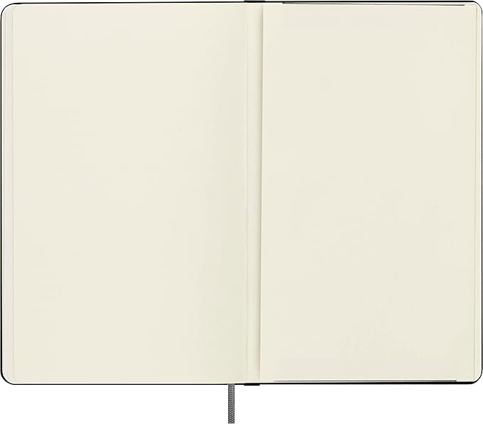 Moleskine Smart Notebook, Large, Plain, Black, Hard Cover (5 x 8.25)