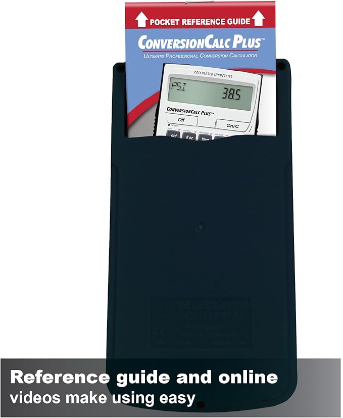 Calculated Industries 8030 ConversionCalc Plus Ultimate Professional Conversion Calculator Tool for Health Care Workers, Scientists, Pharmacists, Nutritionists, Lab Techs, Engineers and Importers