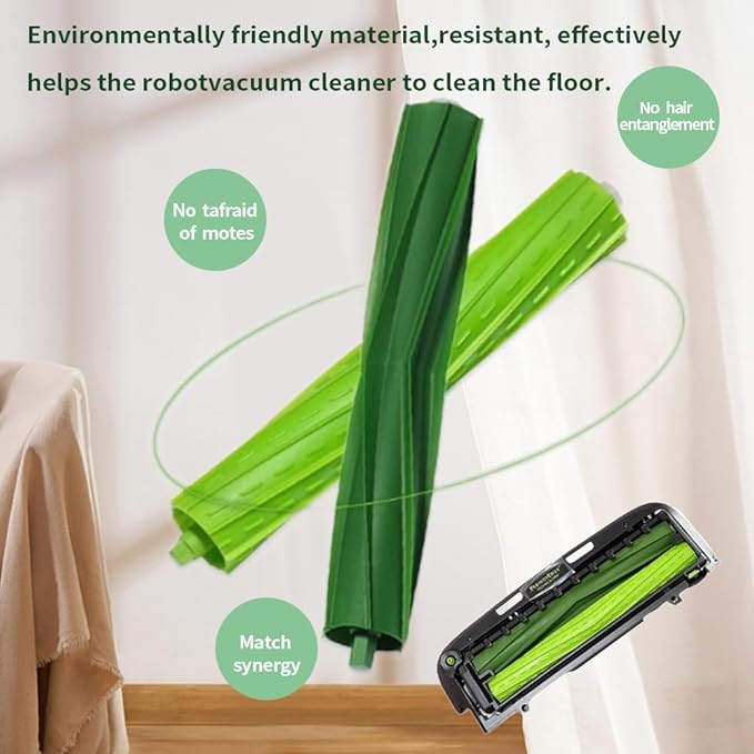 2 Set s9 replacement rollers Compatible with Roo-mba s9 (9150) s9+ s9 Plus (9550) s Series Vacuum Cleaner Multi-Surface Rubber Brushes,Roo-mba s Series roller brushes