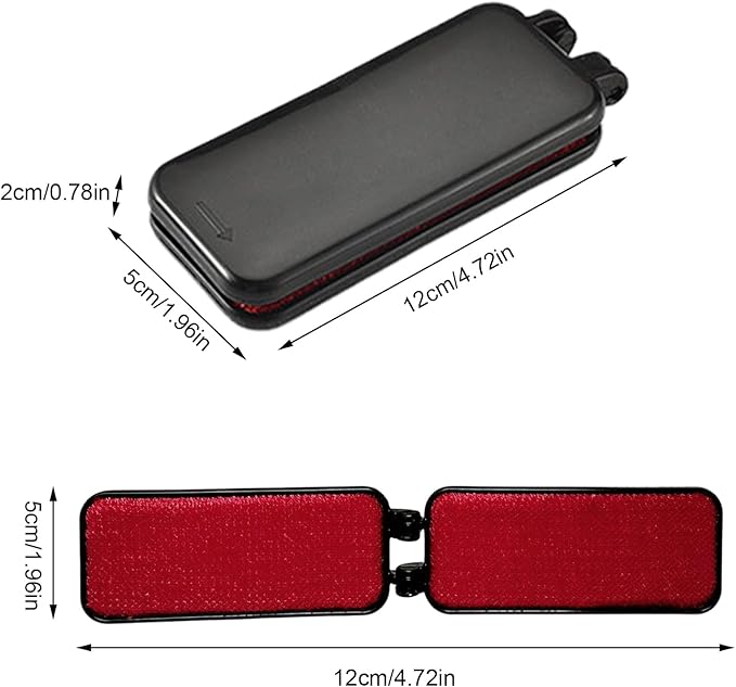 Foldable Travel Lint Brush - Reusable Portable Clothes Cleaner, Compact Fabric Remover | Small Pet Removal Tool, Multifunctional Dust Brush for Baby Clothes, Pet, or Daily Use, Gentle a