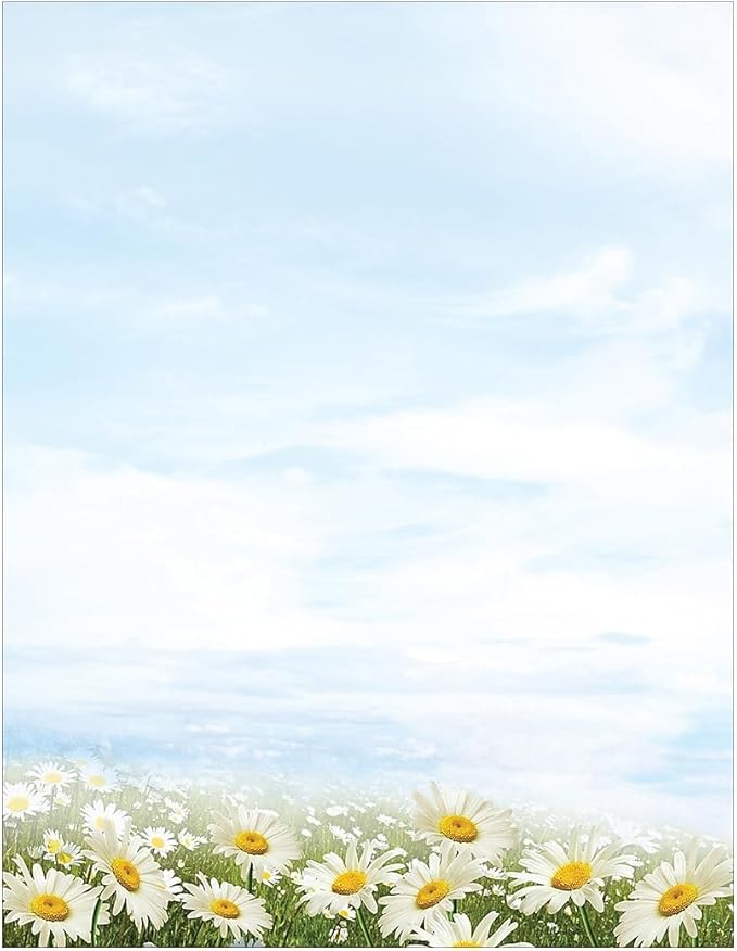 Great Papers! Daisy Day Letterhead Stationery, 8.5" x 11", 80 count, Inkjet and Laser Printer Compatible (2020145)