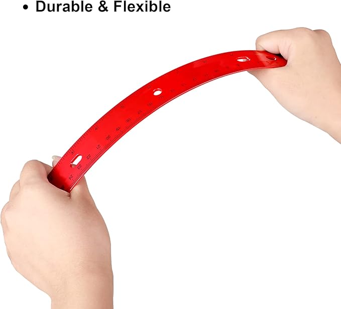 TaoBary 60 Pcs Operation Christmas 12 Inch Plastic Ruler Bulk Operation Christmas Plastic Straight Ruler with Inches and Centimeters for Xmas Gifts Bags Stuffers Halloween Party Supplies