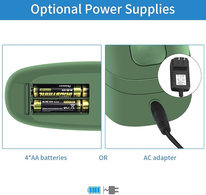 AFMAT ES06 Electric Stapler for Desk, Automatic Stapler Desktop, 25-Sheet Office Staplers Electric, AC or Battery Powered Staplers Heavy Duty Office Use, with Reload Reminder & Release Button