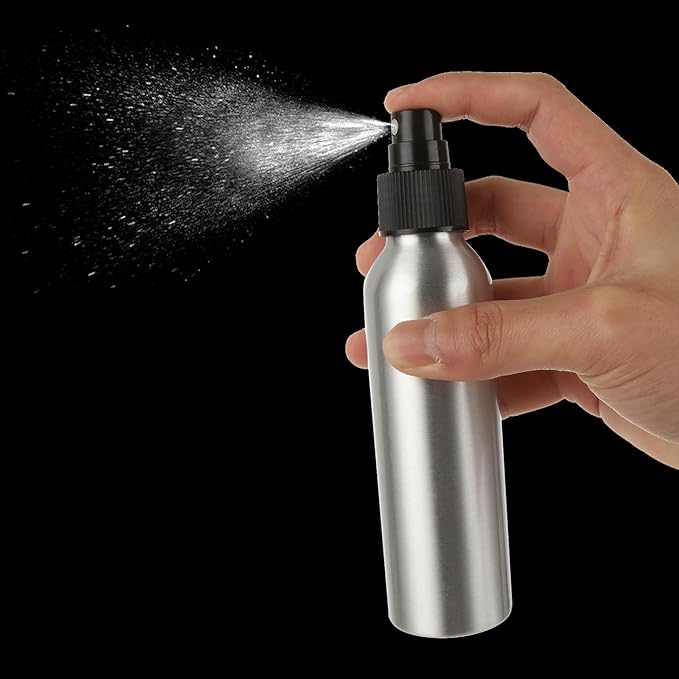 24PCS Aluminum Spray Bottle 4 oz Metal Mist Spray Bottle, Stainless Steel Spray Bottles 4 oz for Liquids Cosmetic Perfume Storage