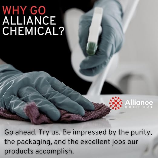Alliance Chemical Isopropyl Alcohol 99% - 2 Quart Bottle with Spray Top (64 oz) - High-Purity Concentrated Rubbing Alcohol for Effective Cleaning - Quick-Drying, Domestically Sourced IPA