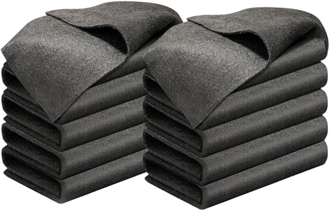 Fliwos Thickened Magic Cleaning Cloth, 2026 New Reusable Glass Wiping Cloths, Streak Free Cleaning Cloths, Multipurpose Microfiber Cleaning Rags Towels for Kitchen, Window and Car Glass (10, 8×12 in)