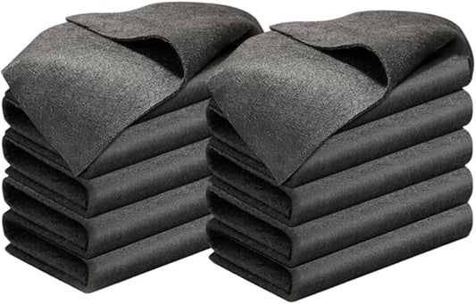 Fliwos Thickened Magic Cleaning Cloth, 2026 New Reusable Glass Wiping Cloths, Streak Free Cleaning Cloths, Multipurpose Microfiber Cleaning Rags Towels for Kitchen, Window and Car Glass (10, 8×12 in)