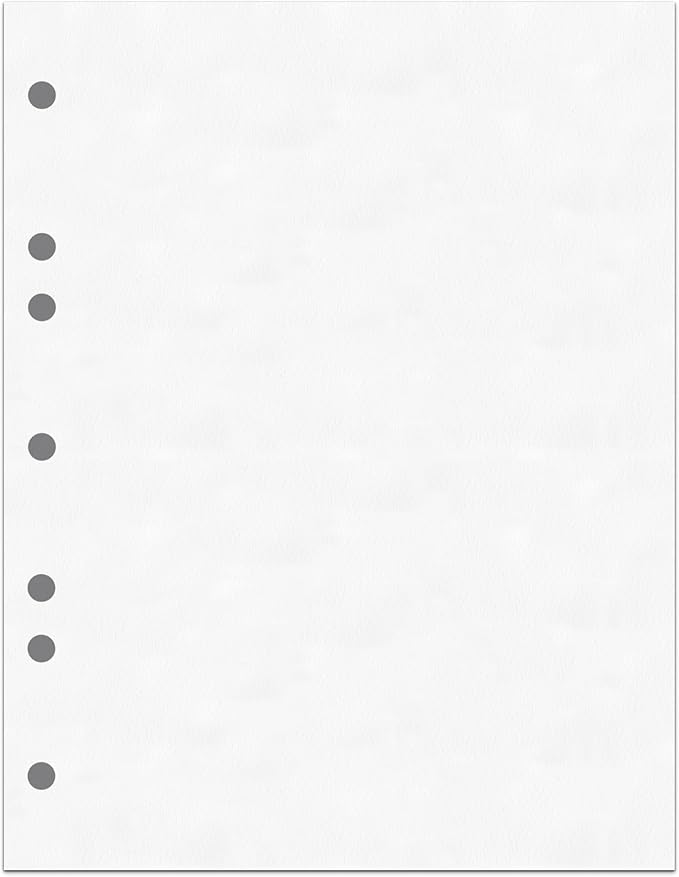 PrintWorks Professional Perforated and Punched Paper, 7-Hole Punched, 20 lb Bond Weight, 8.5 x 11, White, 500/Ream