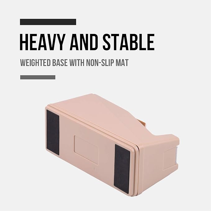 Lichamp Desktop Tape Dispenser Holder with Large 3 Inch Core for Masking, Heat Transfer, Painters, Freezer, Kitchen Tape