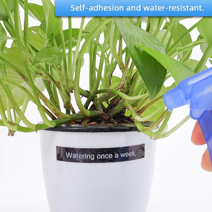 LabelKINGDOM Replace for Dymo D1 45021 White on Black Standard Label Tape Refills, 1/2 Inch W x 23 Feet L, S0720610 for LabelManager 210D 280 160 450D Label Maker (4 Pack)