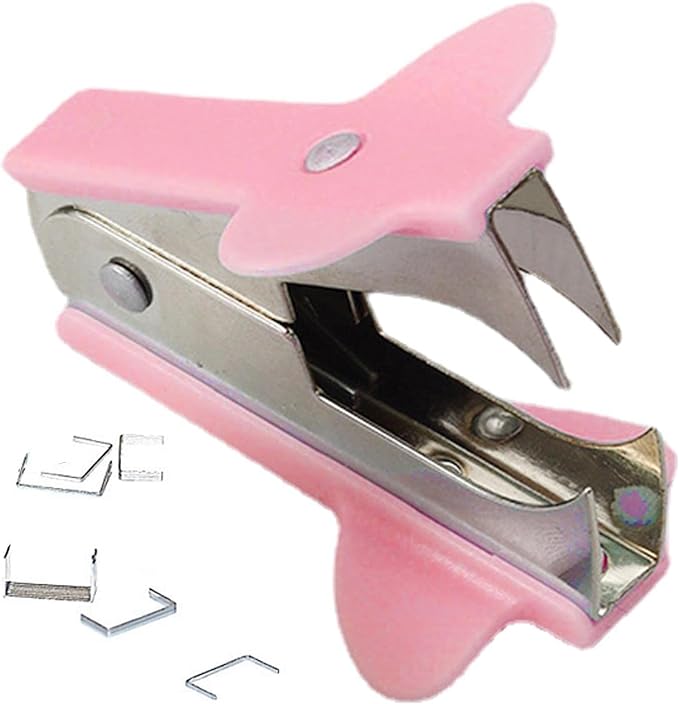 3Pcs Pink Staple Removers - Modern Plastic Staple Pullers with Non-Slip Handles | Easy-Grip Stapler Removal Tools for Students, Teachers | Perfect for Home, School & Office Use