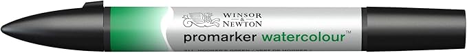 Winsor & Newton ProMarker Watercolor Marker, Hooker's green