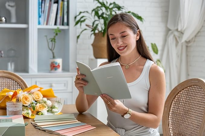 Notebook Journal, Pack of 8 Notebooks, A5, 5.5 x 8 in, Cute Soft Paper Cover Notepad for Travel, Meditation, Wedding and Dream Journals, Lined Diary Notepad Paper (Spring Colors)