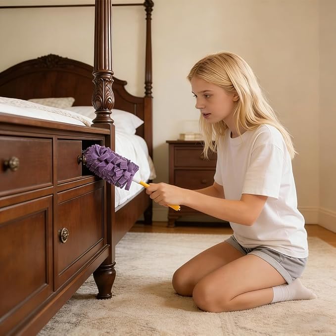 360°Electrostatic Duster Refills — The Sustainable Choice for a Dust-Free Home,Reusable Duster Refills,Duster Refills Reusable,Reusable & Washable Microfiber Dusting Heads,for Home Office Car (A)