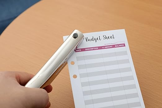 Heavy Duty Portable 1/4 inch Hole Punch - Single Hole Puncher for Paper, Cards, Tags & Cardboard