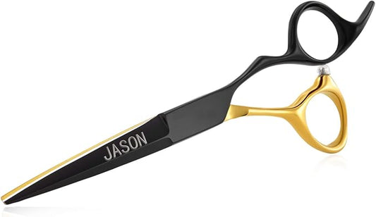 JASON 6'' Hair Cutting Scissors Professional Barber Shears 440C Japanese Stainless Steel Stylist Trimming Shear Salon Razor Edge Scissor
