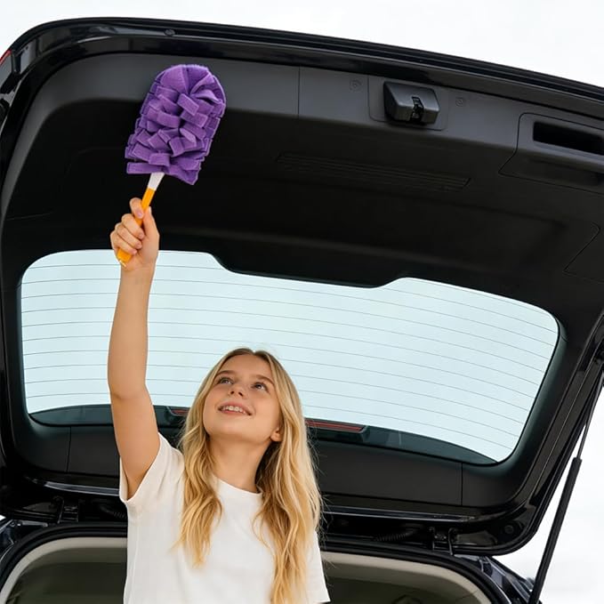 360°Electrostatic Duster Refills — The Sustainable Choice for a Dust-Free Home,Reusable Duster Refills,Duster Refills Reusable,Reusable & Washable Microfiber Dusting Heads,for Home Office Car (E)