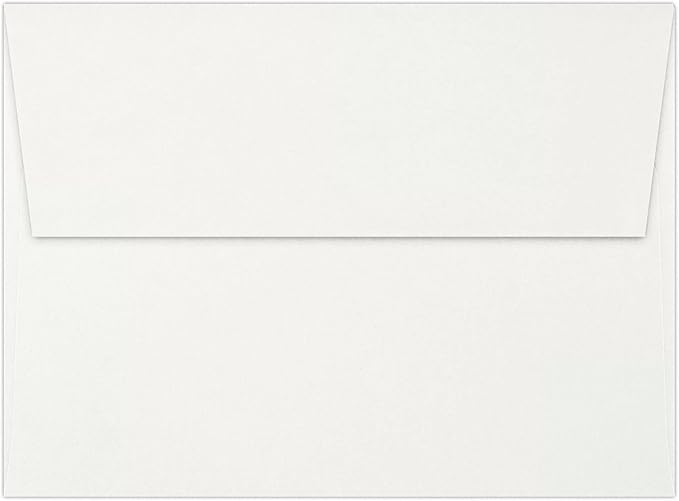 LUXPaper A7 Invitation Envelopes | Peel & Press | 5 1/4" x 7 1/4" | White | 24lb. Text | 1,000 Qty
