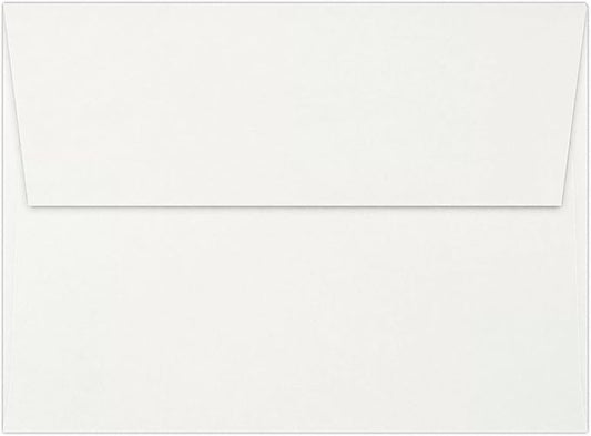LUXPaper A7 Invitation Envelopes | Peel & Press | 5 1/4" x 7 1/4" | White | 24lb. Text | 1,000 Qty